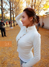 2011.11.13 Li Xinglong photography - Beauty - Sagittarius Northern dance girl ginkgo tree(11)
